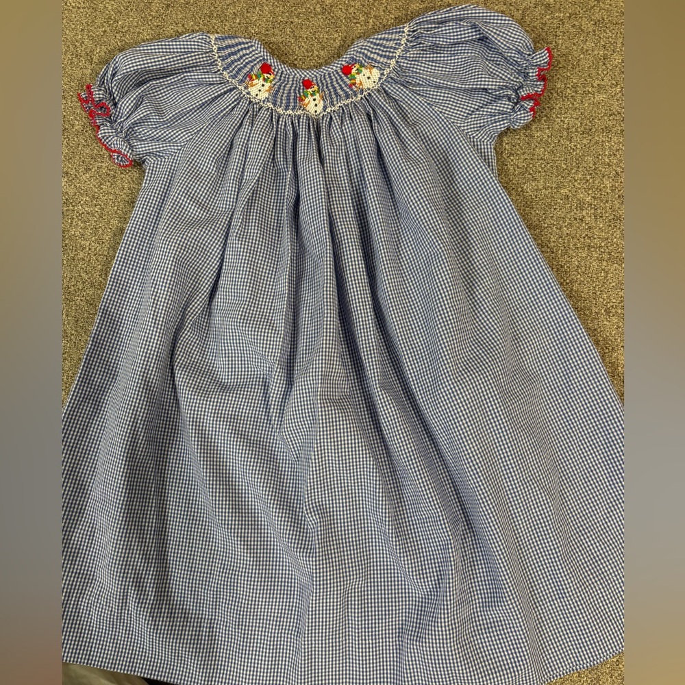 Snowman smock dress